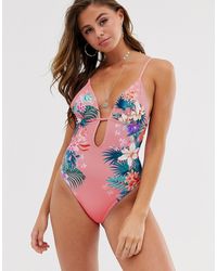 lipsy belted swimsuit
