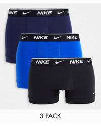 Nike - 3 Pack Cotton Stretch Trunks - Lyst