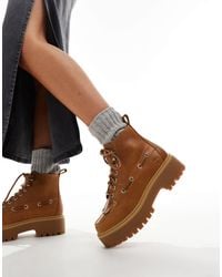 Timberland - – stone street – hohe schnür-boots aus leder - Lyst