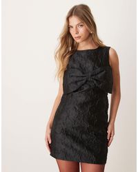 Sister Jane - Jacquard Bow Mini Dress - Lyst