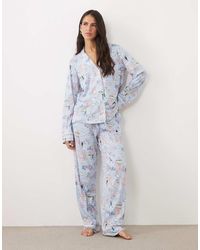 DKNY - Long Sleeve Cotton Pyjama Set - Lyst