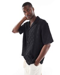Jack & Jones - Chemise texturée à manches courtes et col à revers - Lyst