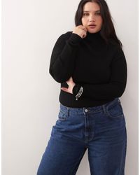 Collusion - Plus Soft Knitted Ribbed Roll Neck - Lyst