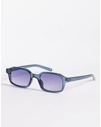 ASOS - Slim Rectangle Sunglasses - Lyst