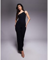 Forever New - One Shoulder Hardware Detail Jumpsuit - Lyst