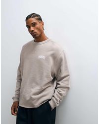Tommy Hilfiger - Nyc Logo Relaxed Fit Crew Neck Sweatshirt - Lyst