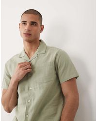 Threadbare - Short Sleeve Linen Mix Shirt - Lyst