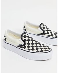 nude checkered vans