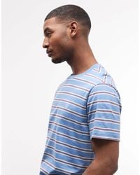 Element - Icon - t-shirt brodé à rayures - bleu - Lyst
