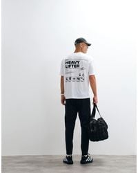 adidas Originals - Adidas Training T-shirt With Back Print - Lyst