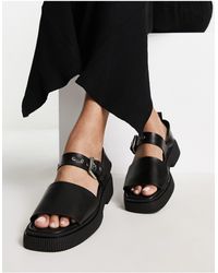 ASRA - Exclusive Samba Flat Sandals With Buckle Strap - Lyst