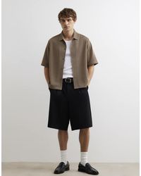 River Island - Oversized Fit Cotton Stripe Shirt - Lyst