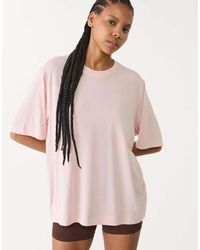 Stradivarius - T-Shirt Oversize Morbida Al Tatto Pastello - Lyst