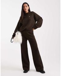 4th & Reckless - Wool Feel Knitted Wide Leg Trouser Co-Ord - Lyst