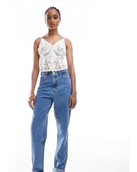 ASOS - Asos Design Tall High Rise Relaxed Mom Jeans - Lyst