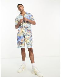 Polo Ralph Lauren - – shorts aus baumwollfrottee mit hawaii-print - Lyst