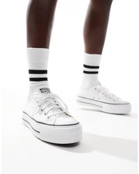Converse - Chuck Taylor All Star Lift Platform Leather For - Lyst