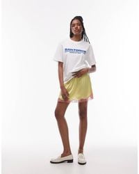 TOPSHOP - – petticoat-minirock aus satin - Lyst