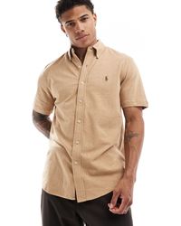 Polo Ralph Lauren - Icon Logo Short Sleeve Pique Shirt - Lyst