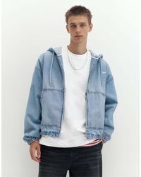Pull&Bear - Stwd Zip-up Hooded Jacket - Lyst