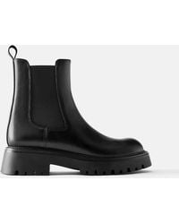 Pull&Bear - Flache chelsea-stiefeletten - Lyst