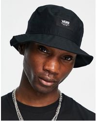 Vans - Cappello da pescatore nero con etichetta del logo - Lyst