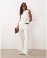 Mango - Rodas 100% Cotton Textured Trouser Co-ord - Lyst