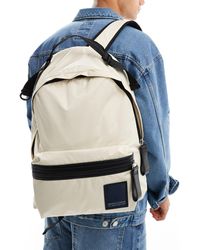 Armani Exchange - Linear Label Logo Backpack - Lyst