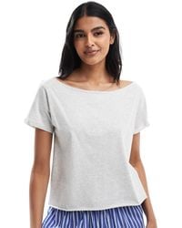 Hollister - Short Sleeve Off Shoulder Relaxed T-Shirt - Lyst