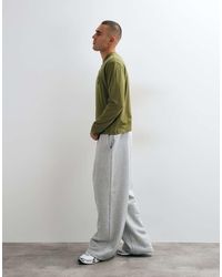 Collusion - Oversized Joggingbroek Met Ruimvallende Pijpen Van Zware Stof - Lyst
