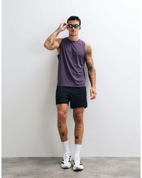 4505 - 5" Running Short With Elastic Waist And Zip Phone Pocket - Lyst