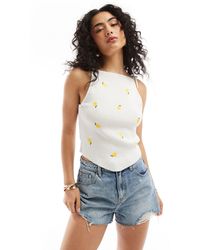 ASOS - Knitted Cami With Tie Straps - Lyst