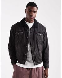 Levi's - – type 3 sherpa – trucker-jeansjacke - Lyst