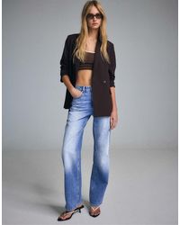 Stradivarius - Straight Buttoned Blazer - Lyst