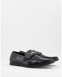 Truffle Collection Snaffle Trim Loafers - Black