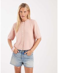 ASOS - Lightweight Relaxed Short Sleeve Cardigan - Lyst