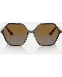 Vogue - Eyewear Rectangle Polarised Sunglasses With Lens - Lyst