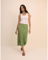 Nobody's Child - Floral Mila Midi Slip Skirt - Lyst