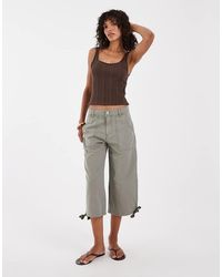 ASOS - Cargo Longer Short With Pocket And Tie Detail - Lyst