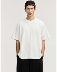 Pull&Bear - T-shirt coupe carrée en tissu doux - Lyst