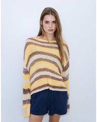 Pull&Bear - Space Dye Cutwork Jumper - Lyst