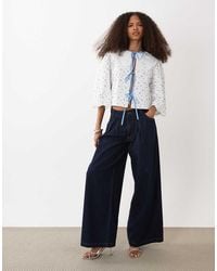 Sister Jane - Dalarna Cotton Broderie Collar Bow Detail Blouse - Lyst
