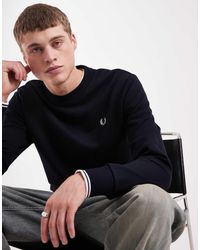 Fred Perry - Crew Neck Sweat - Lyst