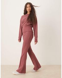 ASOS - Supersoft Seam Detail Kick Flare Pants - Lyst