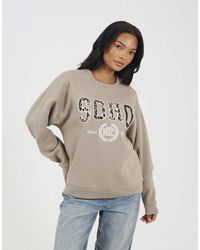 Brave Soul - Slogan Crew Neck Sweatshirt - Lyst