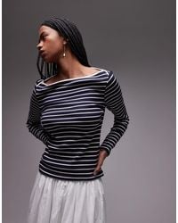 Mango - – langärmliges, gestreiftes t-shirt - Lyst