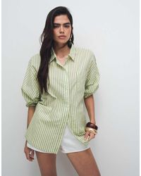 Collusion - Oversized Boxy Stripe Shirt - Lyst