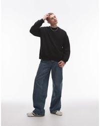 TOPMAN - Oversized Fit Sweatshirt - Lyst