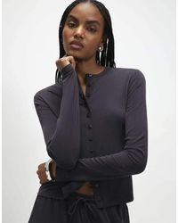 River Island - Soft Touch Long Sleeve Top - Lyst