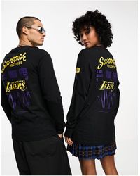 Nike Basketball - Nba La Lakers Unisex Swoosh Records Back Print Graphic Long Sleeve T-shirt - Lyst